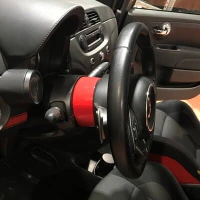 spacershop boss kit installed on Fiat 500 Abarth