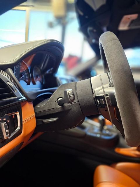 Steering wheel spacer for BMW M4 in alcantara