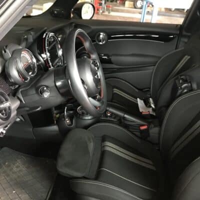 spacershop steering wheel extension kit to upgrade the Mini F56 driving position