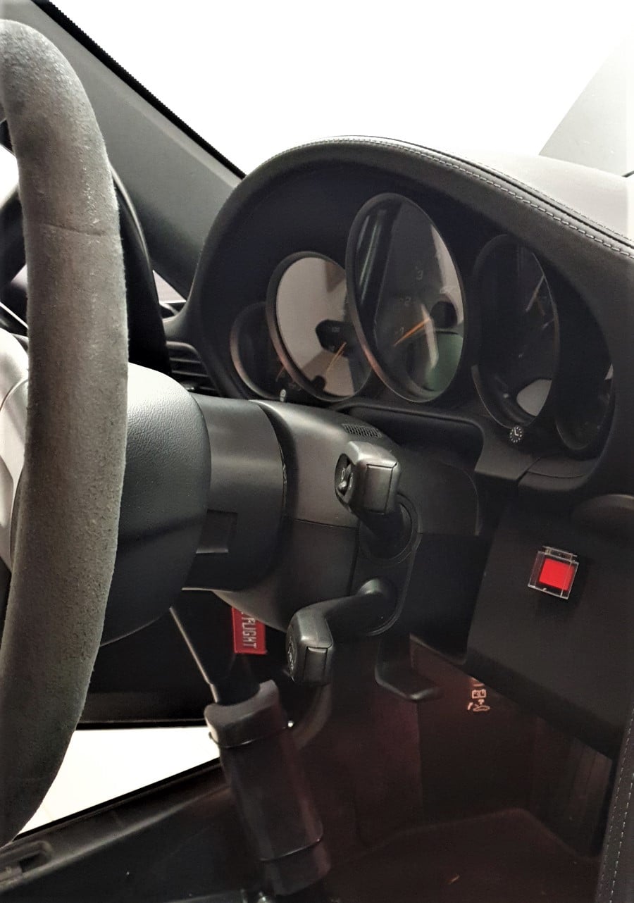 spacershop distanziale al volante per migliorare la posizione di guida su Porsche 997