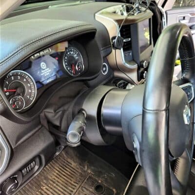 Ram 5 steering wheel spacer installed overview