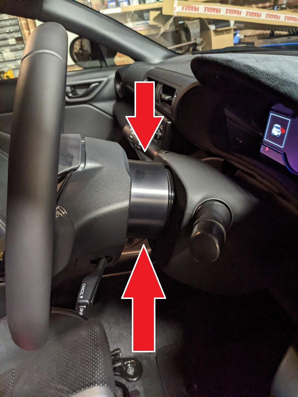 Toyota GR86 spacershop steering wheel spacer